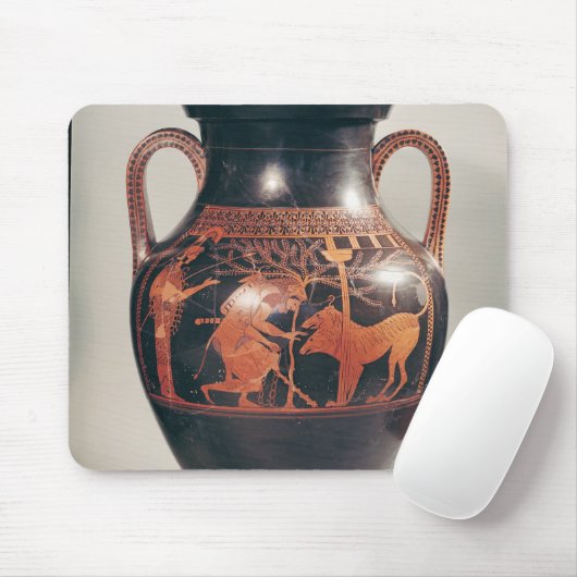 Attische rode buikamphora muismat (Met muis)