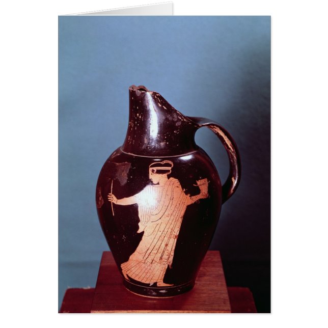 Attische rode-figuur-oinochoe (Voorkant)