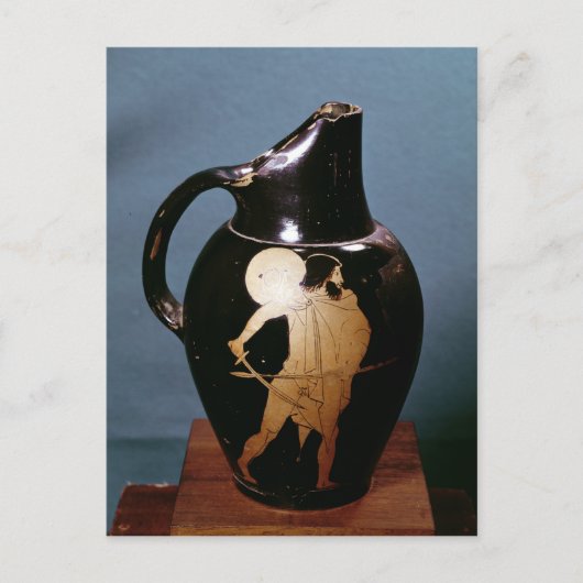 Attische rode-figuur-oinochoe briefkaart (Voorkant)