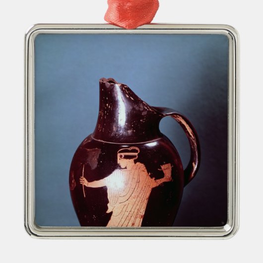 Attische rode-figuur-oinochoe metalen ornament (Voorkant)
