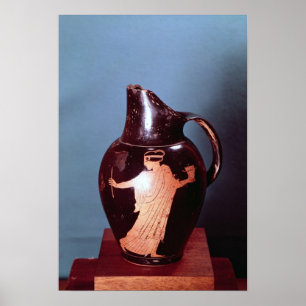 Attische rode-figuur-oinochoe poster