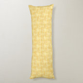 Attische schatten - rode rozen op gele strepen lichaamskussen (Achterkant (Verticaal))