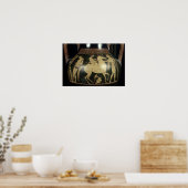 Attische witte amphora poster (Keuken)