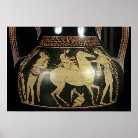 Attische witte amphora poster (Voorkant)