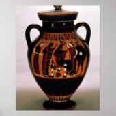 Attische zwarte amphora die de geboorte van poster (Voorkant)