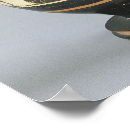 Attische zwarte figuur lekythos poster (Hoek)