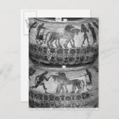 Attische zwarte-figuurdino's briefkaart (Voorkant / Achterkant)