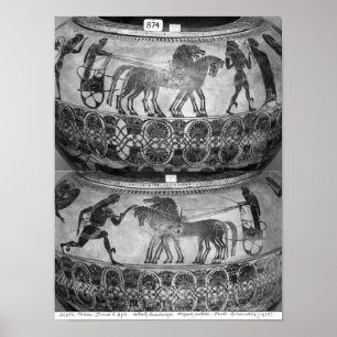 Attische zwarte-figuurdino's poster