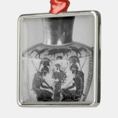 Attische zwarte hydra metalen ornament (Links)