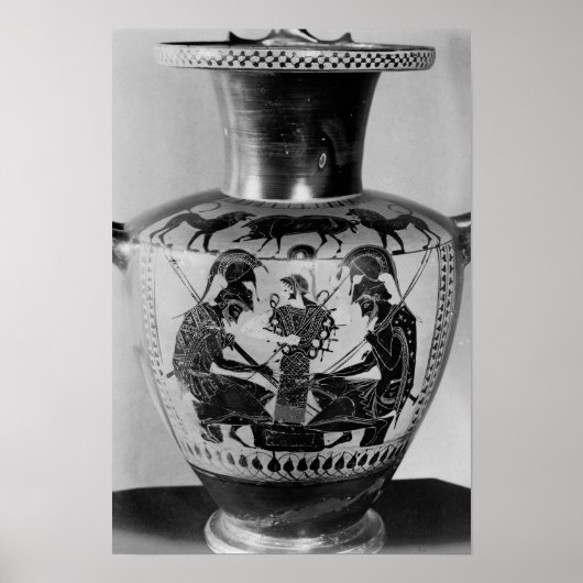 Attische zwarte hydra poster (Voorkant)