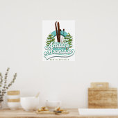 Attitash berg New Hampshire ski logo Poster (Keuken)