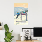 Attitash Mountain Resort Bartlett New Hampshire Poster (Thuiskantoor)