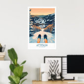 Attitash Ski Art Print 1 (Thuiskantoor)