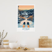Attitash Ski Art Print 1 (Keuken)
