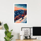 Attitash Ski Muur Kunst 1 Poster (Thuiskantoor)
