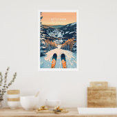 Attitash Ski Muur Kunst Poster 1 (Keuken)