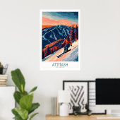 Attitash Ski Muur Kunstprint 1 Poster (Thuiskantoor)