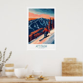Attitash Ski Muur Kunstprint 1 Poster (Keuken)