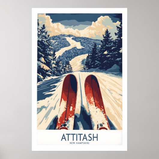 Attitash Ski Poster 1 (Voorkant)