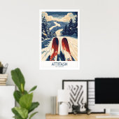 Attitash Ski Poster 1 (Thuiskantoor)