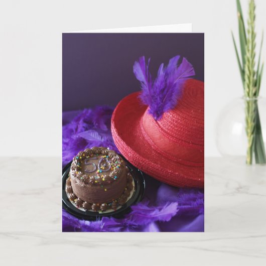 Attitude 50th Birthday Kaart (Voorkant)