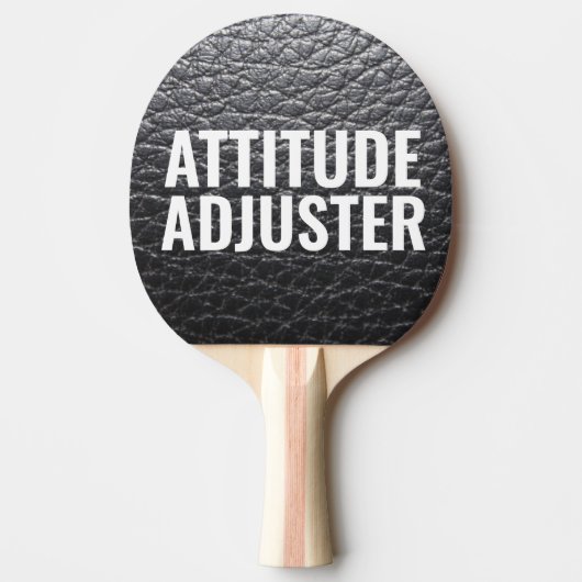 ATTITUDE ADJUSTER FAUX LEATHER PONG PADDLE TAFELTENNISBATJE (Voorkant)