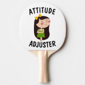 ATTITUDE ADJUSTER grappige PING PONG PADDLE Tafeltennisbatje (Voorkant)