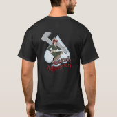 "Attitude Adjustment" neus art donker shirt terug (Achterkant)