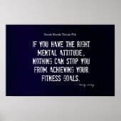 Attitude and Fitness Success #4! Poster (Voorkant)