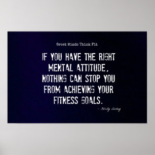 Attitude and Fitness Success #4! Poster
