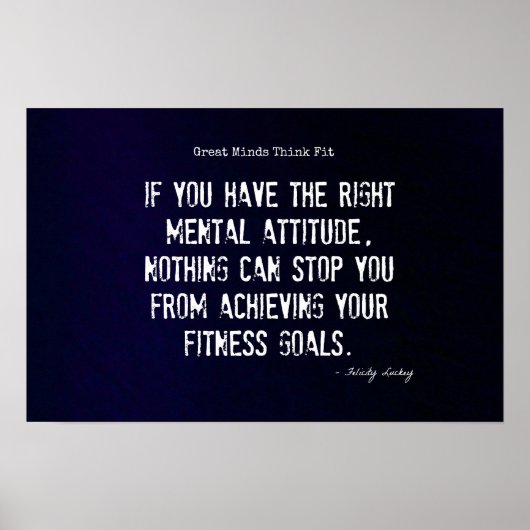 Attitude and Fitness Success #4! Poster (Voorkant)