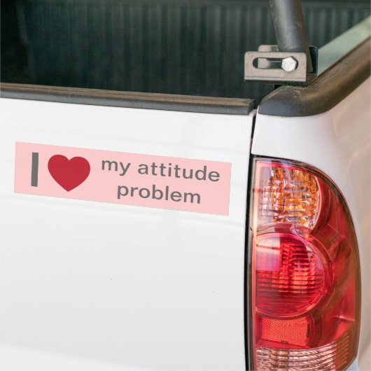 Attitude-bericht Bumpersticker (Op Truck)