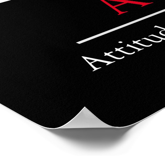 Attitude Black White Inspirerend Wolf Poster (Hoek)