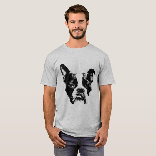 Attitude Boston Terrier Style T-shirt (Voorkant volledig)