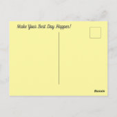 Attitude Briefkaart - Palm Warbler Bird (Achterkant)