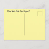 Attitude Briefkaart - Palm Warbler Bird (Achterkant)