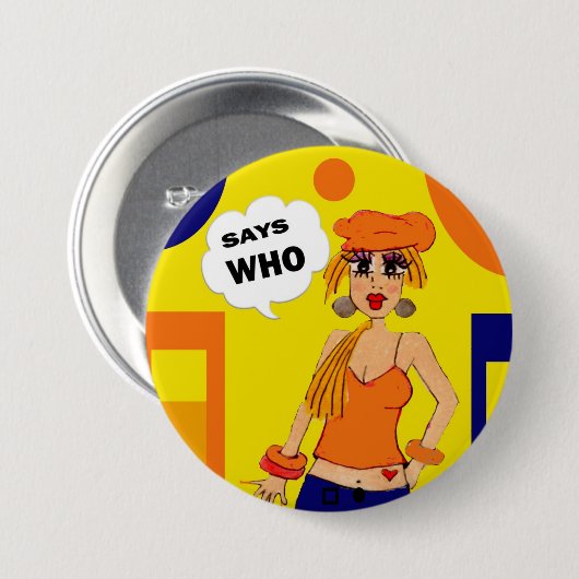 Attitude Button (Voorkant /achterkant)