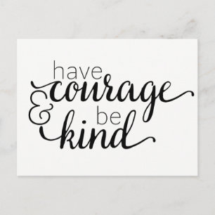 Attitude Courage Life Motivatie Typografie Briefkaart