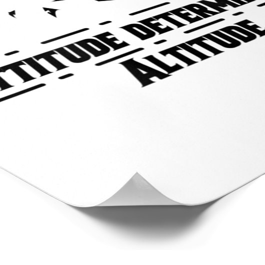 Attitude Determines Altitude, Motivation And Sitiv Poster (Hoek)
