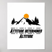 Attitude Determines Altitude, Motivation And Sitiv Poster (Voorkant)