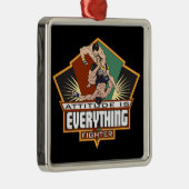 Attitude Fighter Metalen Ornament (Rechts)