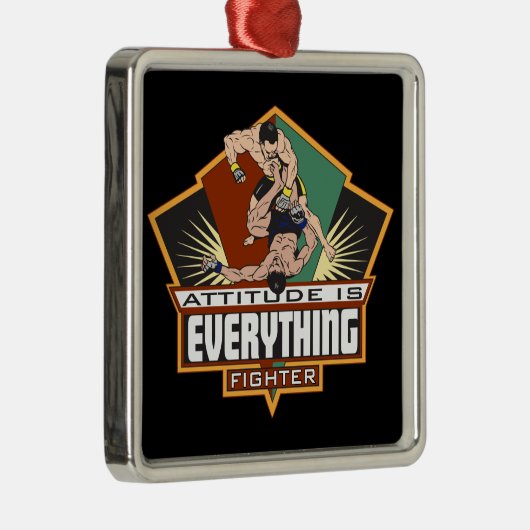 Attitude Fighter Metalen Ornament (Rechts)