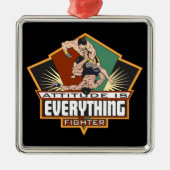 Attitude Fighter Metalen Ornament (Voorkant)