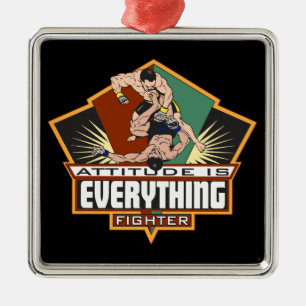 Attitude Fighter Metalen Ornament