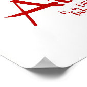 Attitude for Fitness Succness: Red Tulip Poster (Hoek)