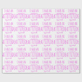 Attitude Gratitude Recovery Detox AA Cadeaupapier (Vlak)