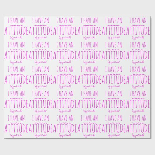 Attitude Gratitude Recovery Detox AA Cadeaupapier (Vlak)