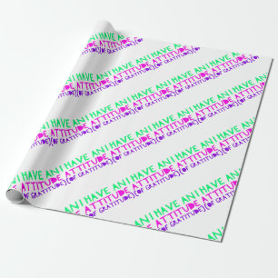 Attitude Gratitude Recovery Detox AA Cadeaupapier
