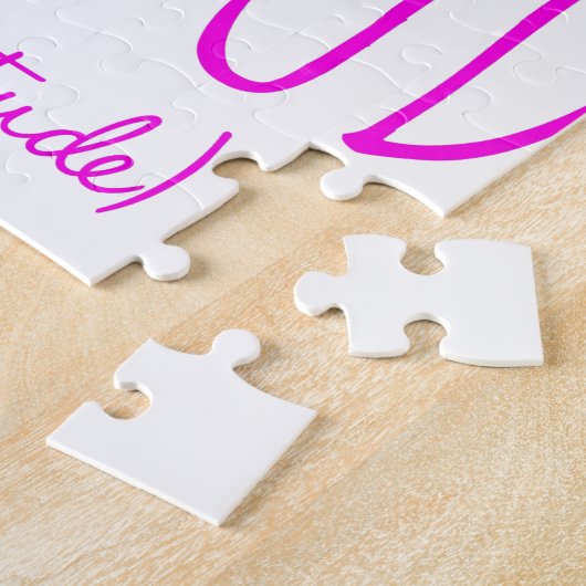 Attitude Gratitude Recovery Detox AA Legpuzzel (Zijkant)