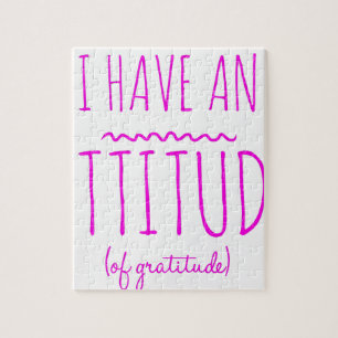 Attitude Gratitude Recovery Detox AA Legpuzzel